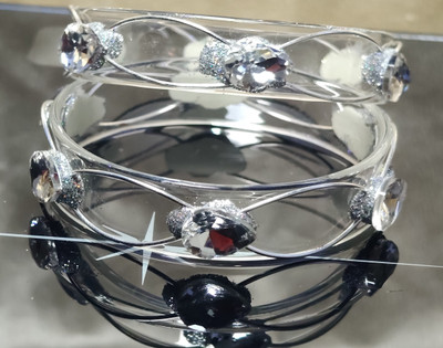 NG collection Glass Bangle Set(Pack of 2)
