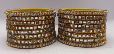 ishika Plastic Gold-plated Bangle Set(Pack of 16)