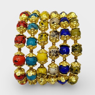 DCA Glass Gold-plated Bracelet(Pack of 6)