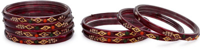 AFAST Glass Beads, Crystal Bangle Set(Pack of 8)