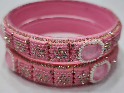 ZEYRA Info Glass Bangle Set(Pack of 2)