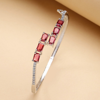 ZENEME Brass Rhodium Bracelet