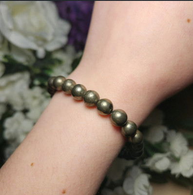 Crystal And shades Golden Pyrite, Crystal Beads, Agate, Crystal, Jade, Quartz Bracelet