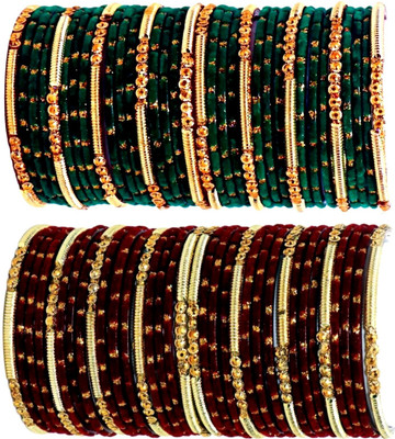 Suhagan Glass Bangle Set(Pack of 68)