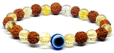 HouseOfCommon Rudraksha Crystal Bracelet Set(Pack of 2)