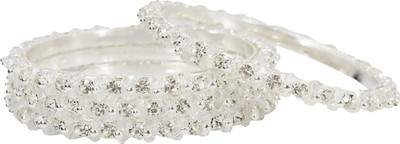 NMII Metal Zircon Bangle(Pack of 4)