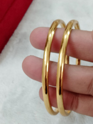 Shree Enterprises Brass Gold-plated Bangle(Pack of 2)