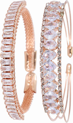 NMII Alloy Zircon Bracelet Set(Pack of 2)