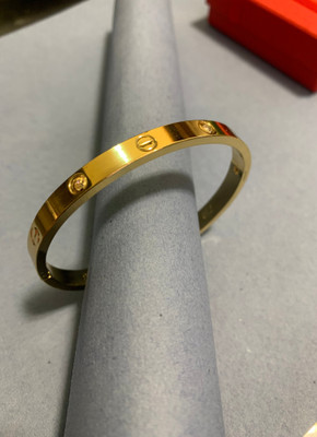 Neerajyoti Stainless Steel Cubic Zirconia Brass Kada