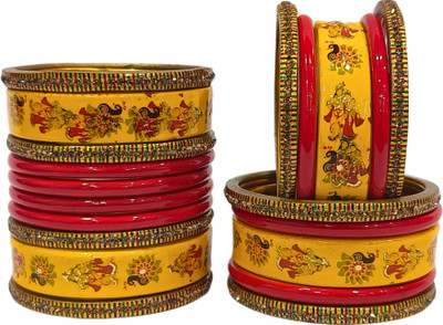 Lahthi Wala Lac Bangle Set(Pack of 10)