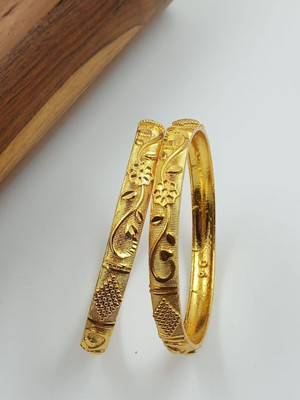 Niva Fashion Brass Gold-plated Bangle Set
