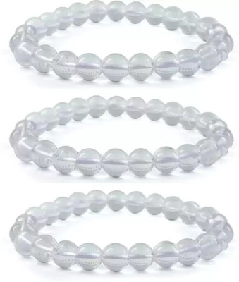 Agatesvibe Crystal Quartz Bracelet Set(Pack of 3)