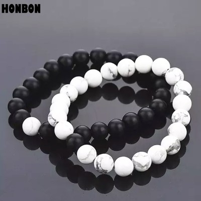 Honbon Crystal Beads, Tourmaline, Agate, Pearl, Crystal Bracelet(Pack of 2)
