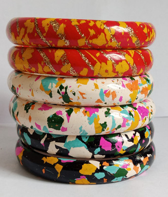 Lahti wala lac Lac Bangle Set(Pack of 6)