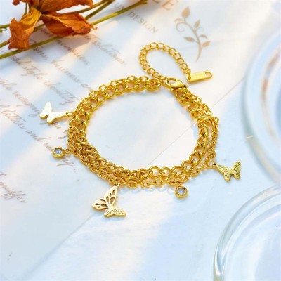 Goldiwala Stainless Steel Gold-plated Bracelet