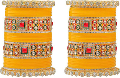 SBS Alloy Beads, Pearl, Cubic Zirconia Gold-plated Chudas(Pack of 60)