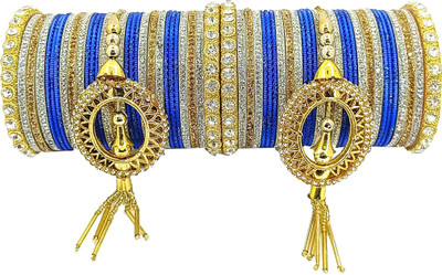 PRETTY GEMS Metal Zircon Bangle Set(Pack of 58)