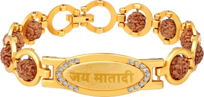 mahi Alloy Crystal Gold-plated Bracelet