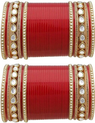 ishika Plastic Crystal Gold-plated Chudas(Pack of 2)