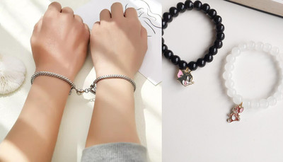 P R Production Brass Charm Bracelet(Pack of 2)