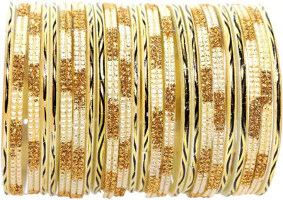 RADHA MOHAN EMPIRE Glass Bangle Set(Pack of 24)