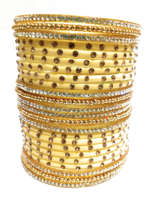 KB Corner Glass Zircon Bangle Set(Pack of 10)