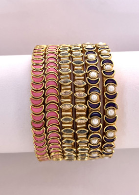 TAMNI Plastic Bangle Set(Pack of 6)