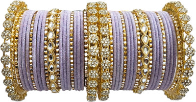 TBK Brass, Alloy Gold-plated Bangle Set(Pack of 10)