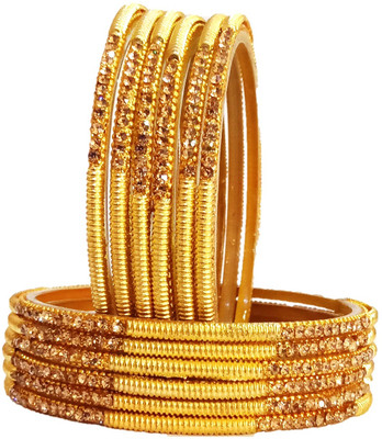 LYBASHINE Glass Cubic Zirconia Gold-plated Bangle Set