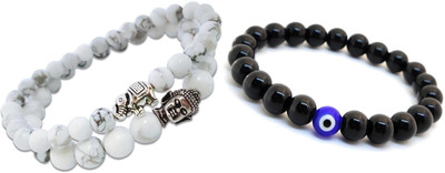 Malas Collection Stone, Glass Bracelet Set(Pack of 2)
