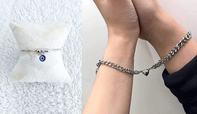 P R Production Brass Charm Bracelet(Pack of 2)