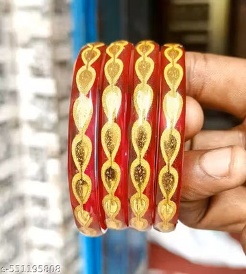 ssbs Glass Bangle Set(Pack of 4)