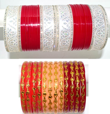 Handloom Creations Plastic Crystal Chudas(Pack of 36)