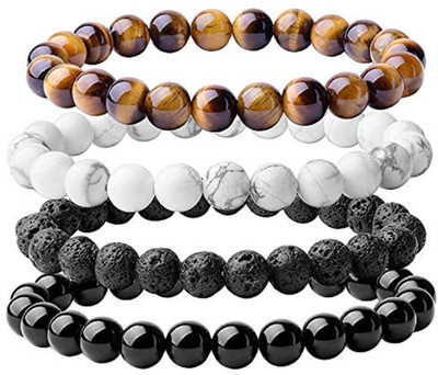 DIVINE SOUVENIRS Stone Bracelet Set(Pack of 4)