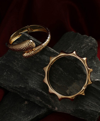 SOHI Alloy Gold-plated Bracelet Set(Pack of 2)