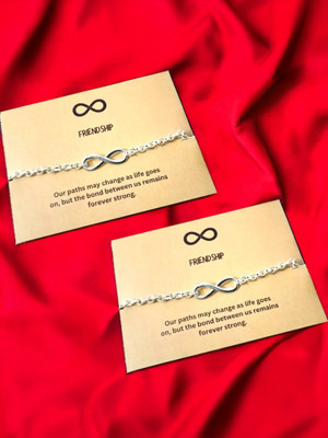 AVIRA ENTERPRISES Alloy Silver Bracelet(Pack of 2)