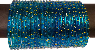 Glasswork Glass Cubic Zirconia Bangle Set(Pack of 24)