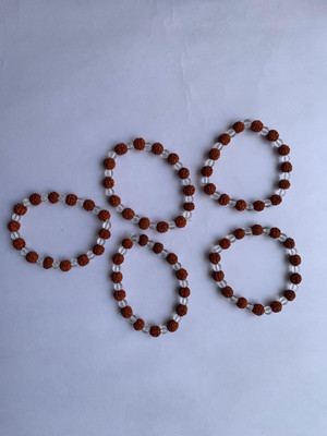 Rudraksham Crystal, Rudraksha Bracelet(Pack of 5)