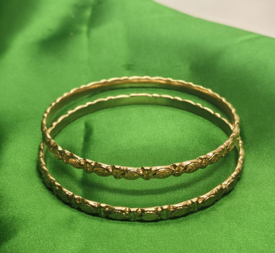 Impon Brass Bangle Set(Pack of 2)