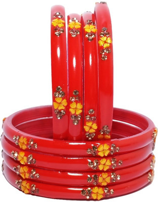 LYBASHINE Glass Cubic Zirconia Gold-plated Bangle Set