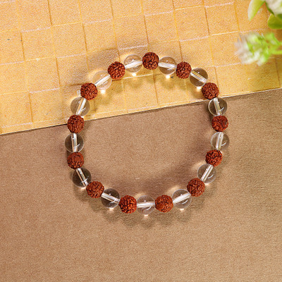MODERN CULTURE JEWELS Crystal, Rudraksha Crystal Bracelet