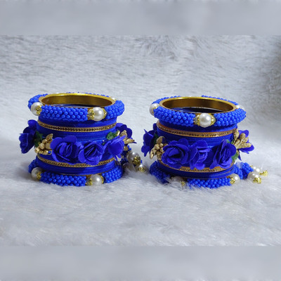 Neeraj Craft Alloy Gold-plated Bangle Set(Pack of 10)