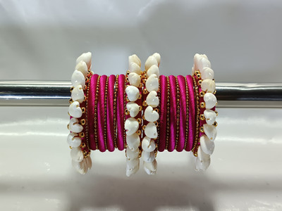 Neeraj Craft Fabric Bangle Set(Pack of 10)