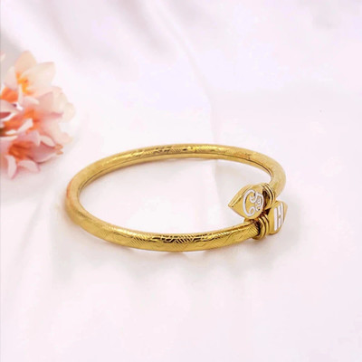 DIVINE HINDU Brass Gold-plated Kada