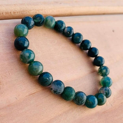 VIBESLE Stone, Crystal Beads, Agate Charm Bracelet