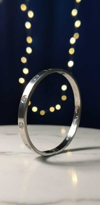 M.R.Fashion Metal Cubic Zirconia Silver Bracelet