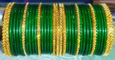 DURGANSH Glass Bangle Set(Pack of 10)