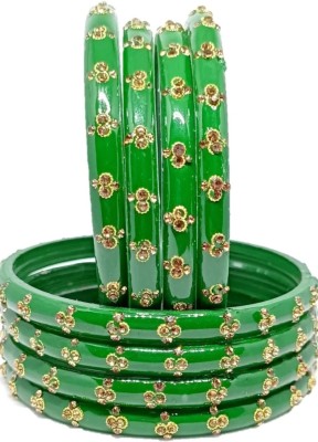 MADHAV ENTERPRISES Glass Bangle Set(Pack of 8)