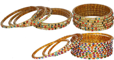 AFAST Glass Beads, Crystal Bangle Set(Pack of 10)