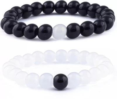 OMDUD Stone Beads, Peridot Bracelet(Pack of 2)